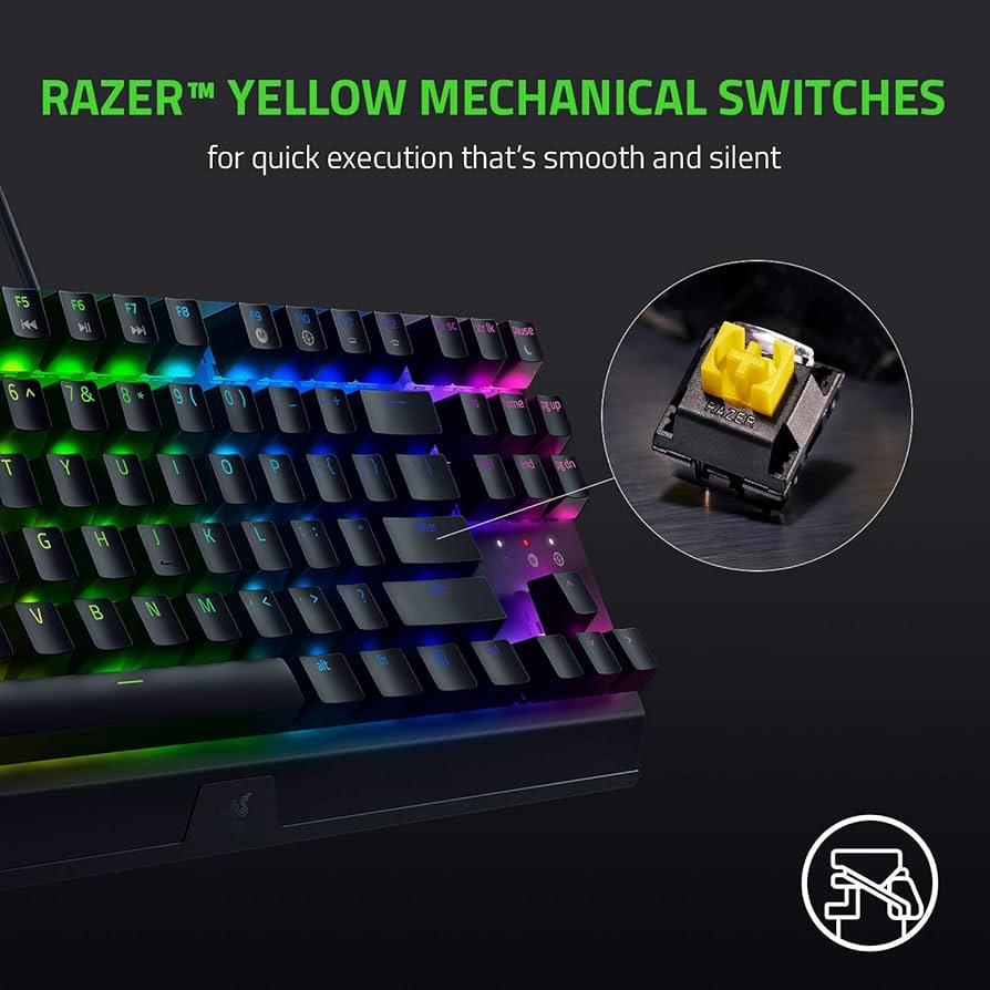 Amazon.com: Razer BlackWidow V3 TKL Mechanical Gaming Keyboard
