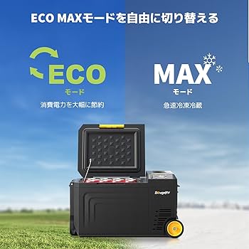 Amazon.co.jp: BougeRV ポーダブル冷蔵庫 車載冷蔵庫 19L -20℃～20