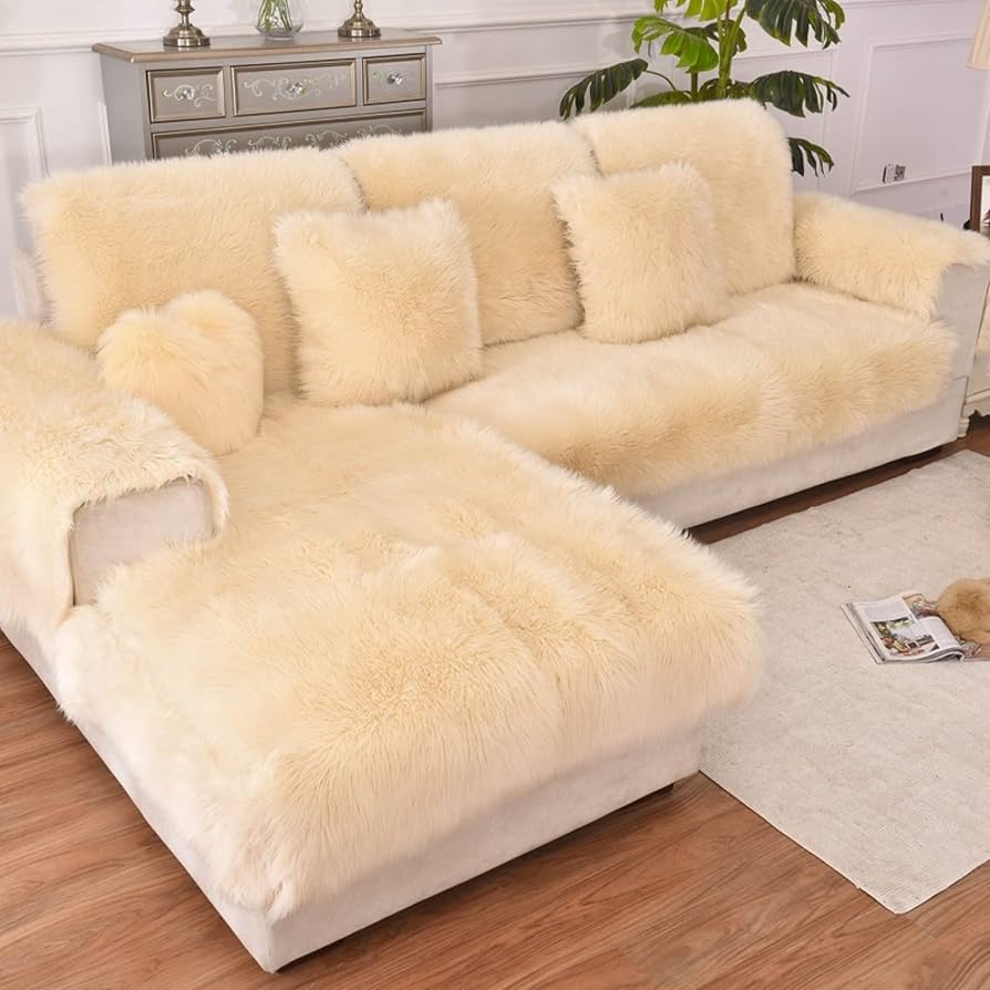Amazon｜ムートンラグ ムートンシーツ ソファーカバー マルチカバー