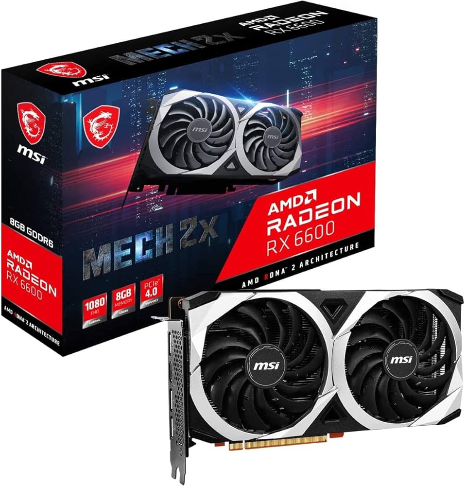 Amazon.co.jp: MSI Radeon RX 6600 MECH 2X 8G Graphics Board VD7871