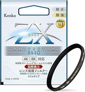 Amazon | Kenko レンズフィルター ZX プロテクター SLIM 37mm 日本製