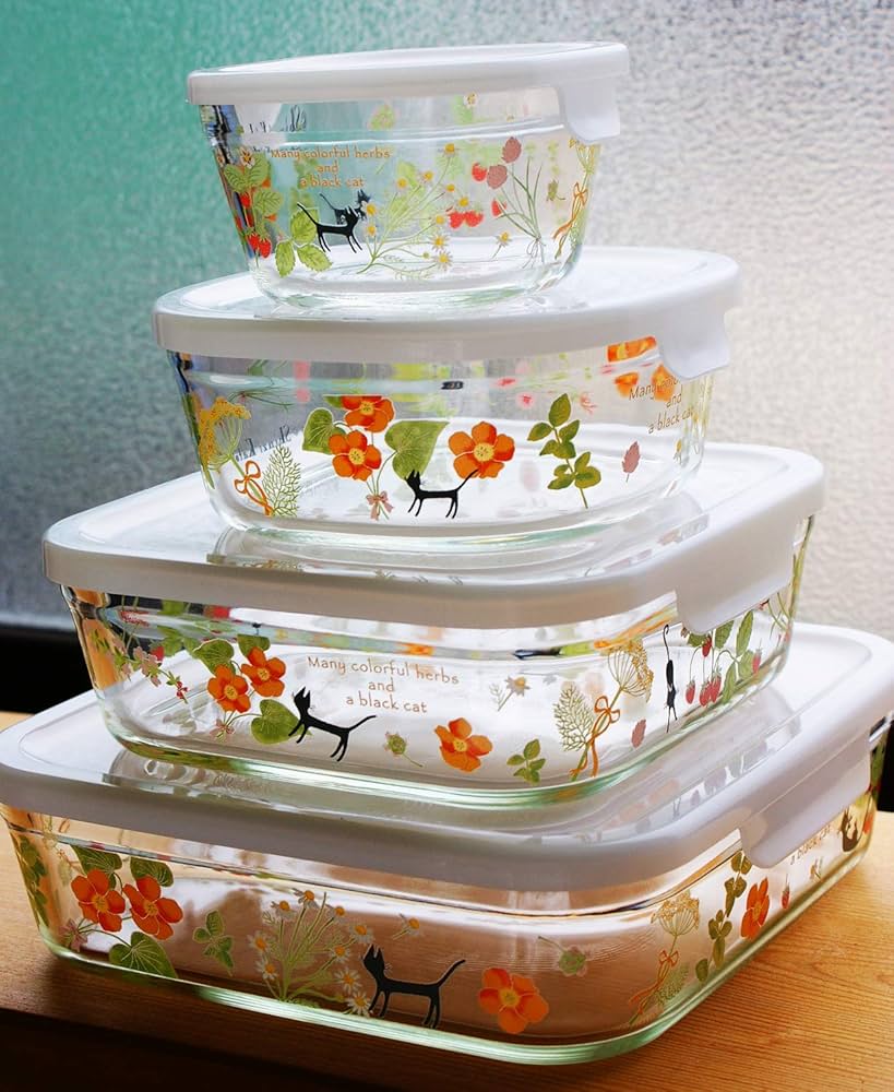 iwaki 耐熱ガラス保存容器 シンジカトウ 5点セット パック&レンジ 楽天