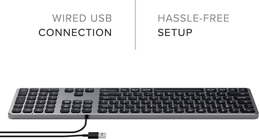 Amazon.co.jp: Satechi USB有線キーボード テンキー付き アルミニウム