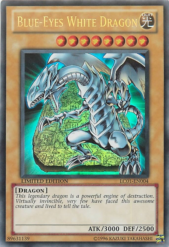 Amazon.co.jp: 遊戯王 英語版 Blue-Eyes White Dragon (LC01-EN004