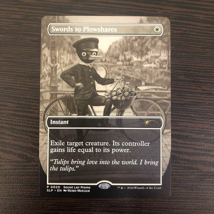 Amazon.co.jp: MTG 剣を鍬に プロモ secret lair ソープロ : おもちゃ