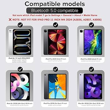 Smart Keyboard Folio for Air 11 Inch (M3 2025/M2 2024) & iPad Pro