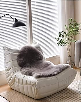 Amazon | ムートンラグ 天然羊毛100% オーストラリア産 ムートン 長毛