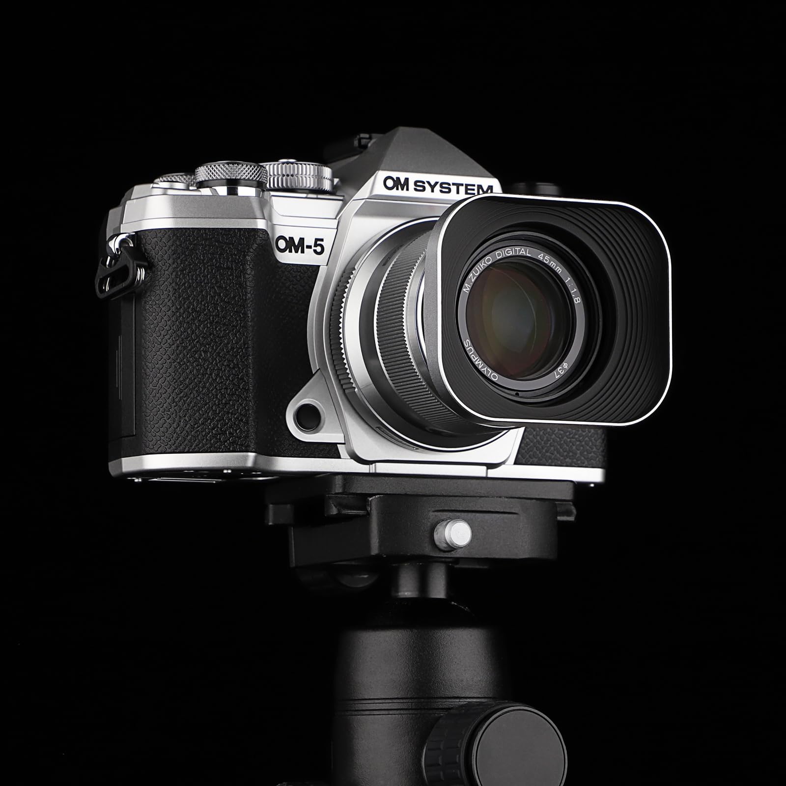 Amazon | Haoge LH-OM45-W メタルスクエアレンズフード Olympus M