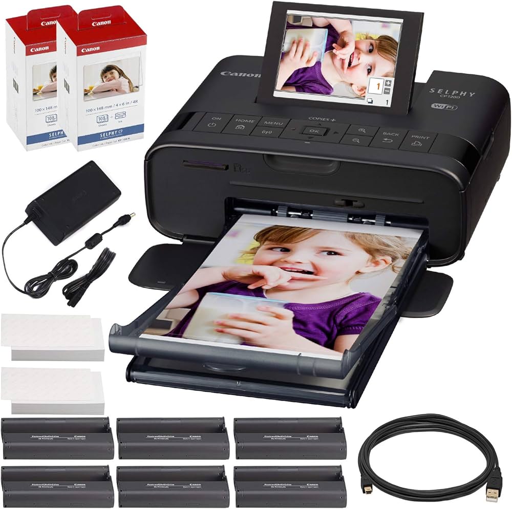 Amazon.co.jp: Canon Selphy cp1300 Compact Photo Printer (ブラック