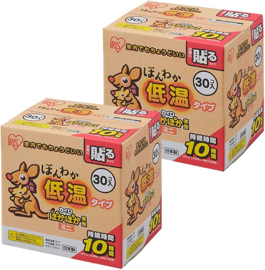 Amazon | アイリスオーヤマ 使い捨て低温カイロ ミニ 貼る 60枚 日本製
