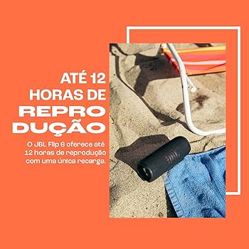 Caixa de Som Bluetooth JBL Flip 6 30W Preta - JBLFLIP6BLK | Amazon