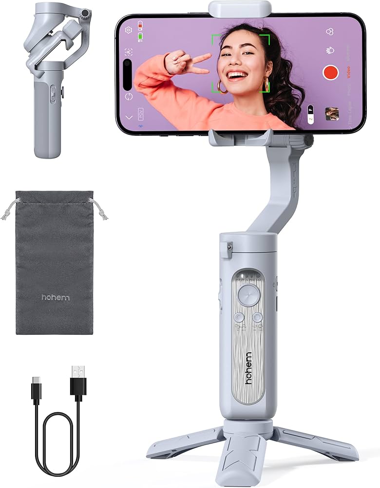 Amazon.co.jp: hohem XE スマホジンバル 2023 hohem 7.0 3軸手ぶれ補正