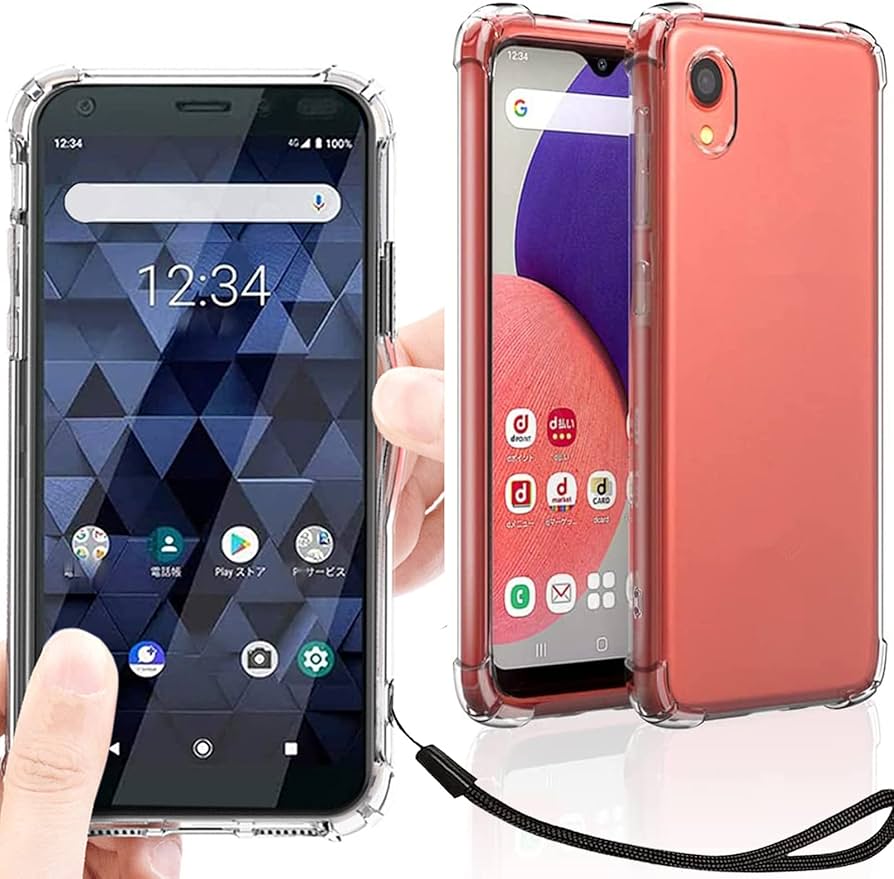 Amazon.co.jp: Galaxy A22 5G SC-56B ケース クリア 透明 カバー