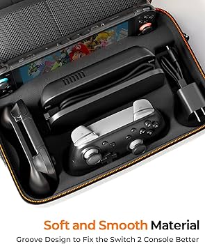 Amazon.com: COOWPS Switch 2 Carrying Case 2025, with 4Pcs Thumb