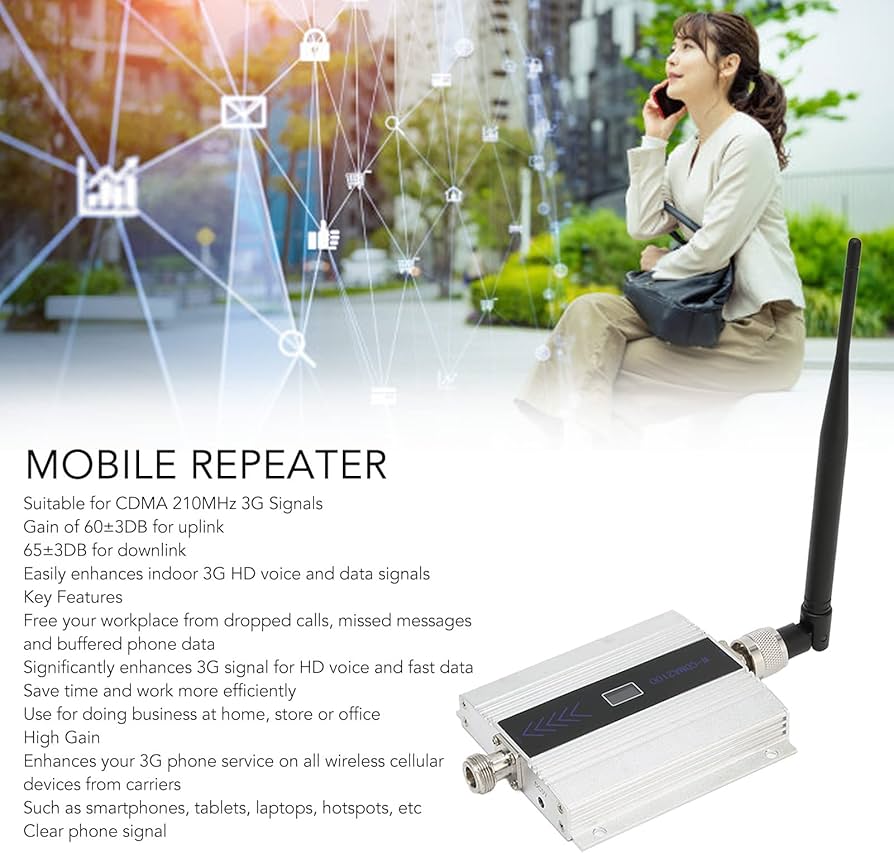 Amazon.co.jp: 携帯電話信号ブースター、CDMA 210MHz 3G用セルラー