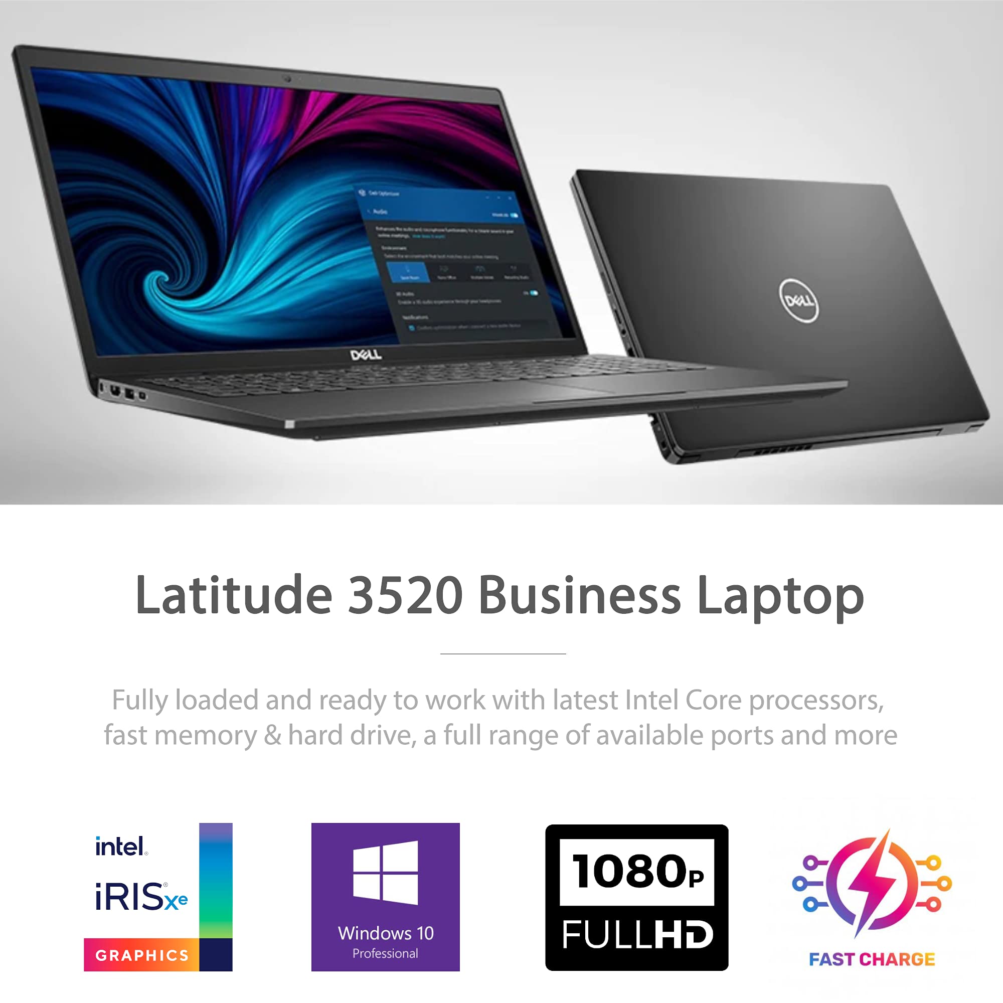 Dell 2021 Newest Business Laptop Latitude 3520, 15.6