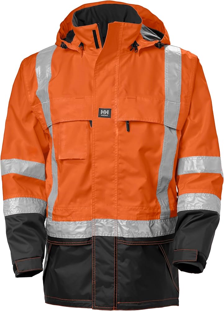 Amazon.com: Helly Hansen Potsdam Mens Hi-Vis Rain Jacket