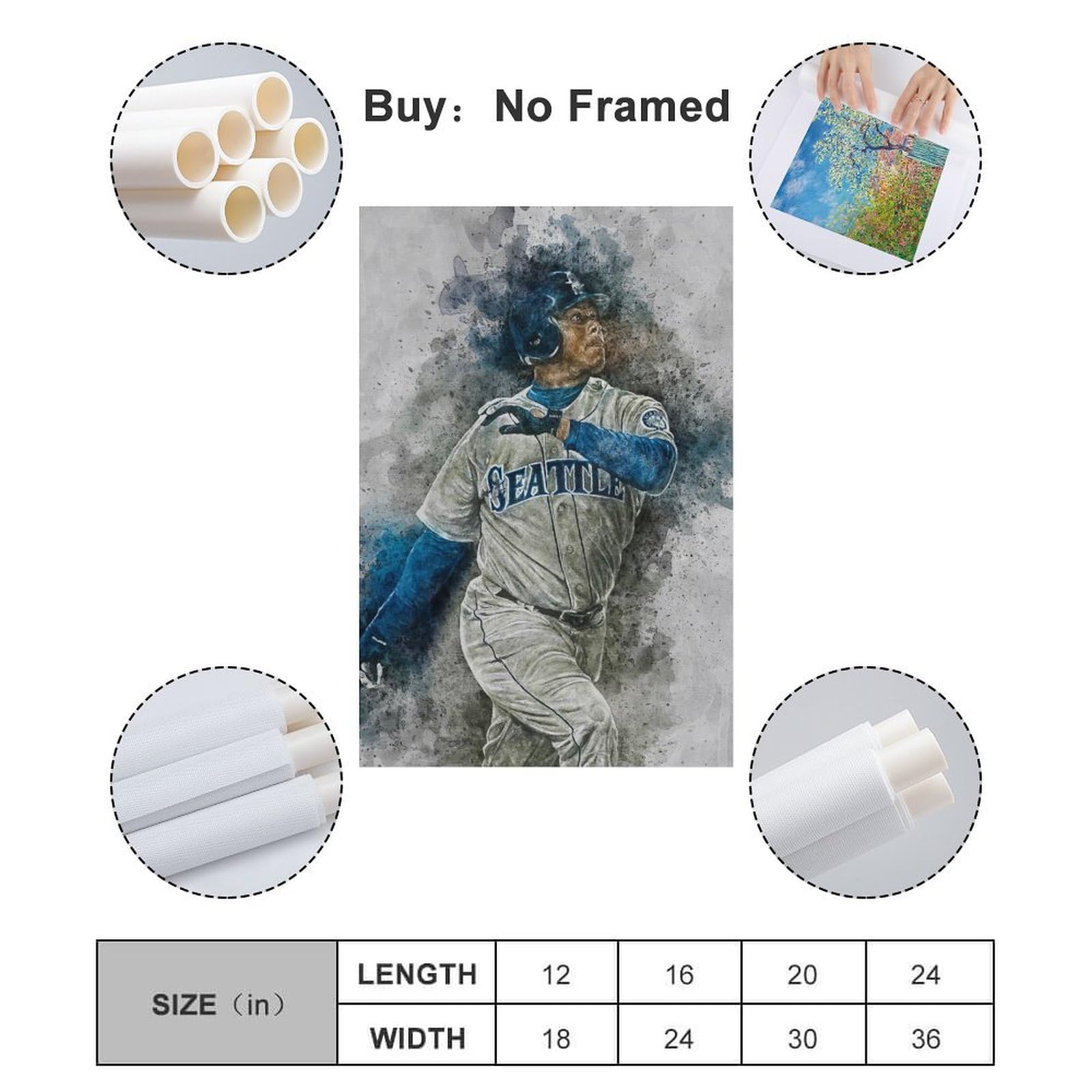 Amazon.co.jp: 野球選手ケン・グリフィー・ジュニア スポーツポスター