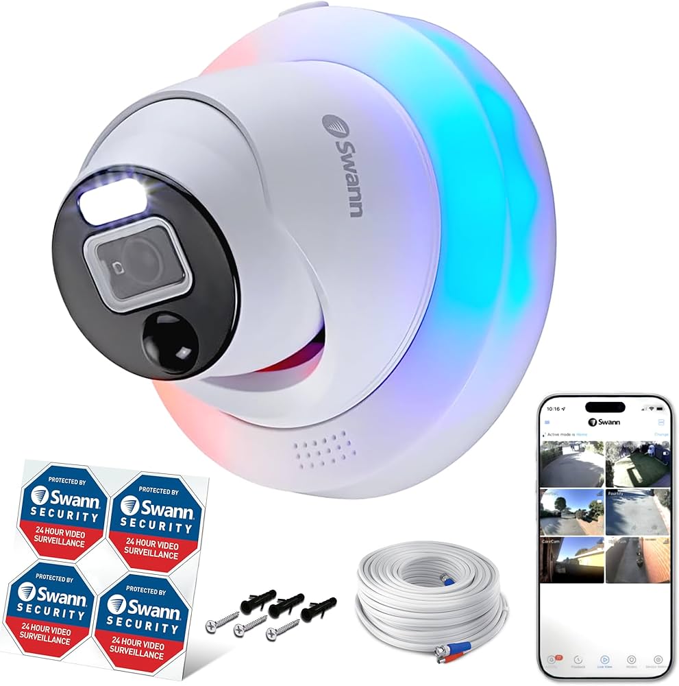 Amazon.co.jp: 【日本正規代理店】Swann セキュリティカメラ 警告