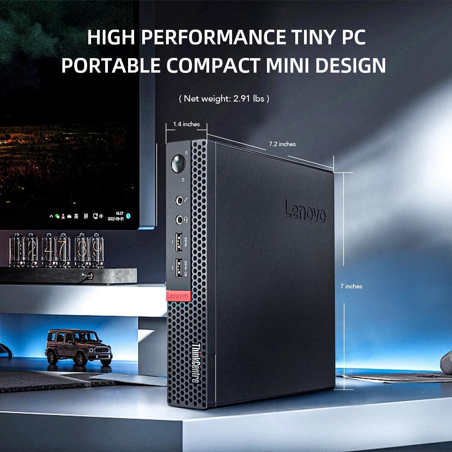 Amazon.com: Lenovo ThinkCentre M710q Tiny Desktop Computer, 6th
