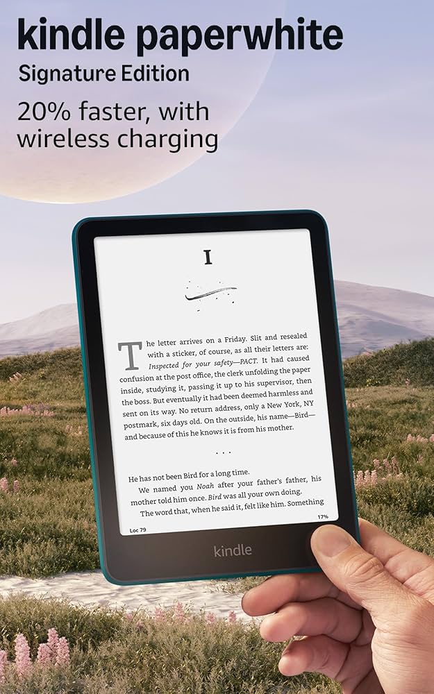 Kindle Paperwhite Signature Edition auto-adjusting front light