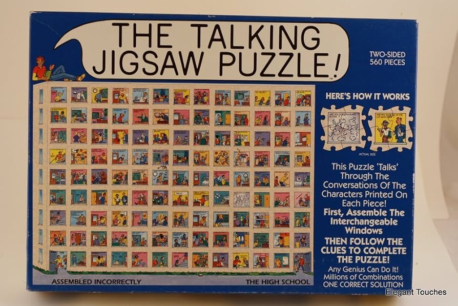 THE TALKING JIGSAW PUZZLE! THE HIGH SCHOOL - Two sided 560 pieces