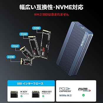 Amazon.co.jp: ACASIS 40Gbps 超高速 M.2SSD外付けケース Thunderbolt