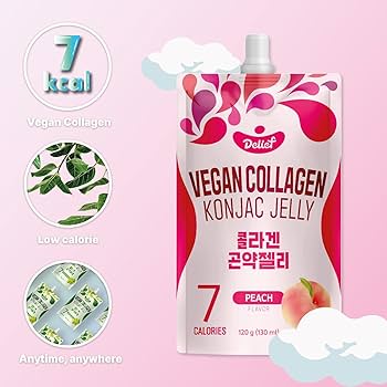 Amazon.com: DELIEF Vegan Collagen Konjac Jelly (Peach Flavor) 120g