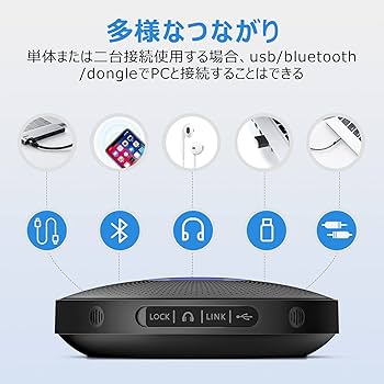 Amazon.co.jp: EMEET M2 Maxスピーカーフォン マイクスピーカー USB