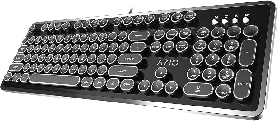 AZiO MK-RETRO-01 Mk Retro USB Typewriter Inspired Mechanical
