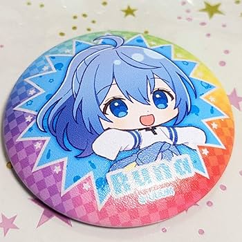 Amazon | からぴち ラウンドワン 缶バッジ じゃぱぱ るな X | バッジ