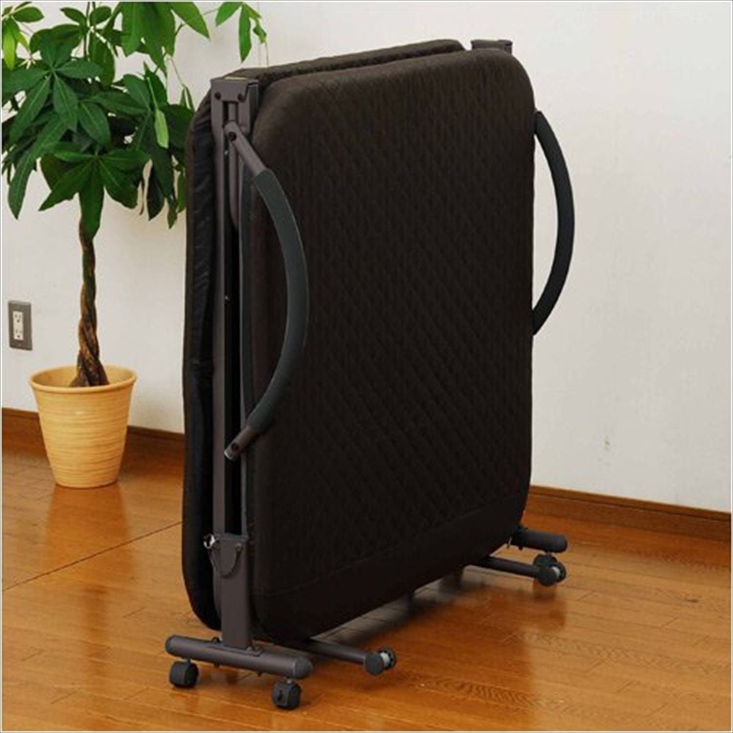 Amazon｜山善(YAMAZEN) 折りたたみ ベッド シングル 縦209×横99cm 14