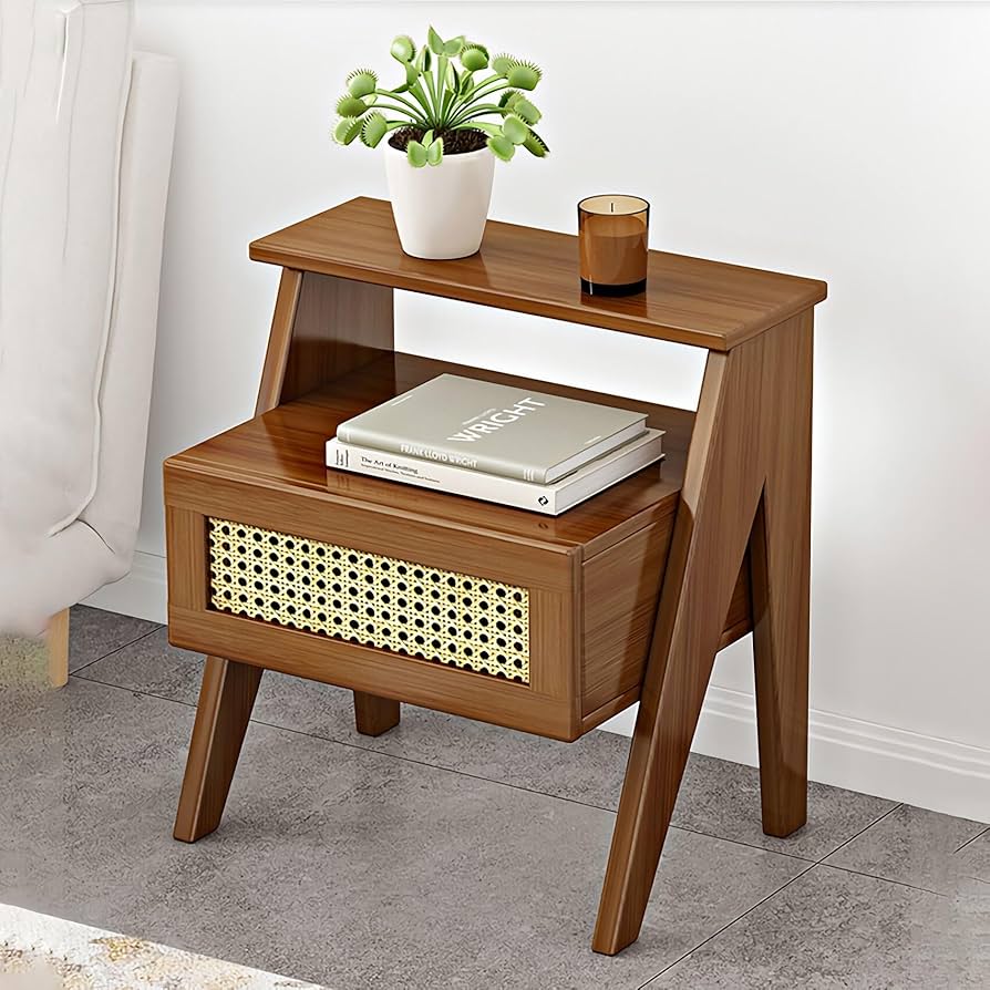 Amazon.co.jp: MZFFT ナイトテーブル おしゃれ 竹製 ベッドサイド