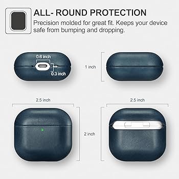 Amazon | AirPods 4 用 ケース 本革(2024年9月発売専用)落下防止 耐