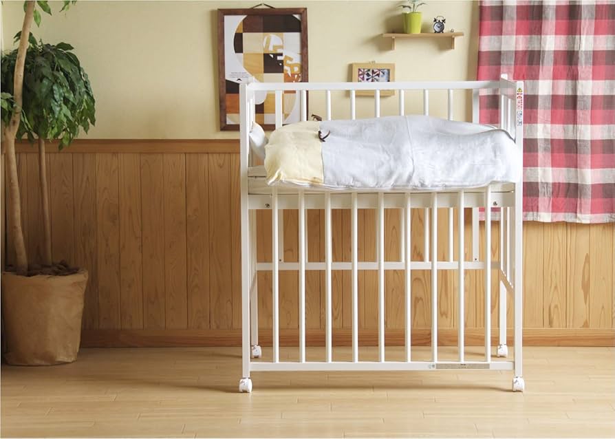 Amazon.co.jp: 日本製 ベビーベッド 「ワンタッチハイベッド クール