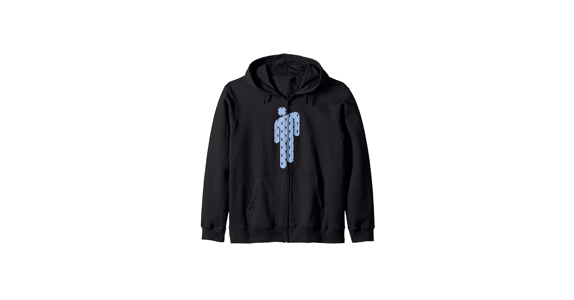 Amazon.com: Billie Eilish Official Blue Blohsh Zip Hoodie