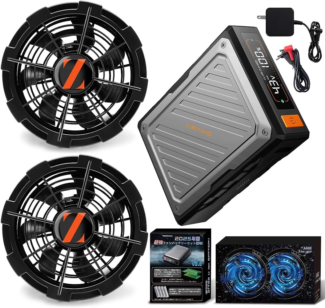 2025新登場❤️史上最強❤️43V超高出力 空調作業服 ファンバッテリー