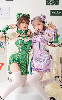 Amazon.co.jp: [Malymoon] コスプレ チャイナ チャイナドレス 麻雀