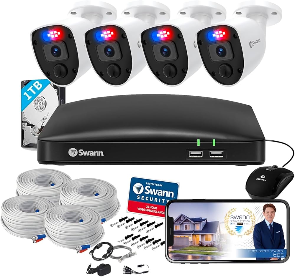 Amazon.co.jp: 【日本正規代理店】Swann セキュリティカメラ 4CH DVR