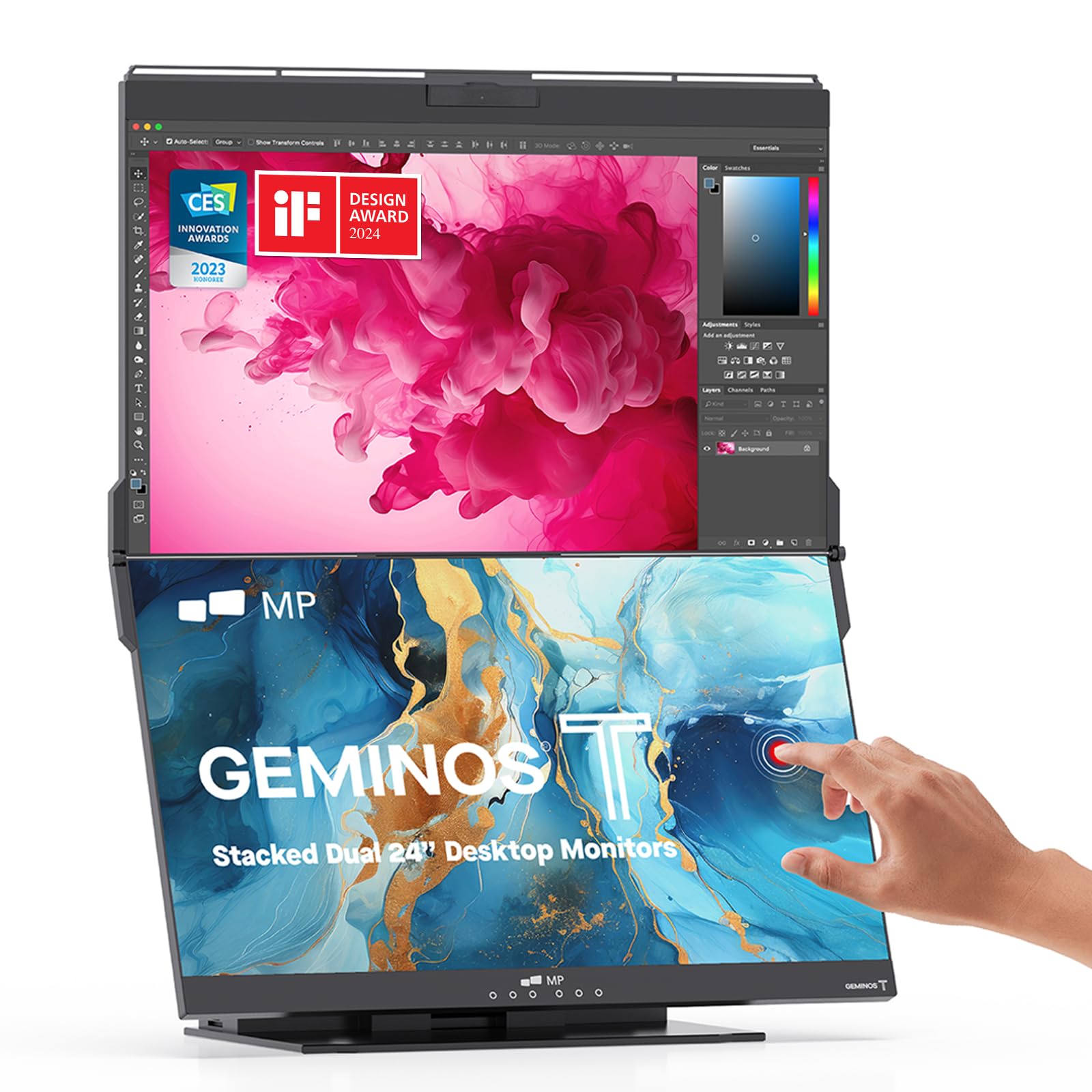 Amazon.com: Mobile Pixels Geminos T (2 x 24 inch) Dual Stacked