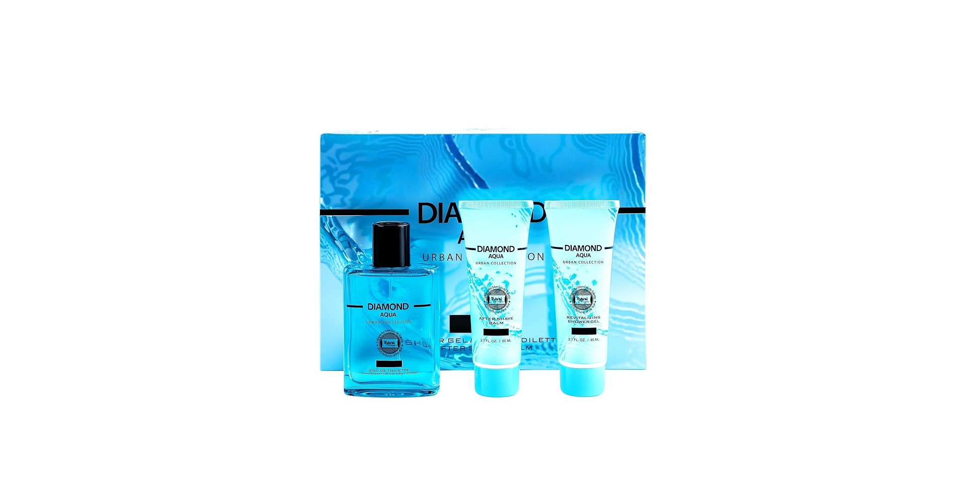 Amazon.com : Hybrid & Company Diamond Aqua 3Pcs Gift Set For Men