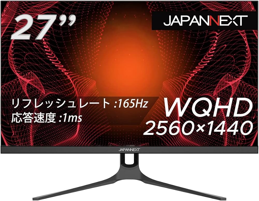 Amazon.co.jp: JAPANNEXT 27インチ ゲーミングモニター 165Hz 1ms WQHD