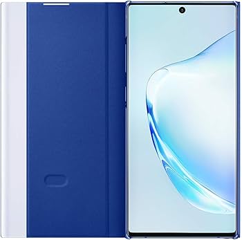 Amazon.co.jp: Galaxy Note 10+ Clear View Cover/Blue [Genuine