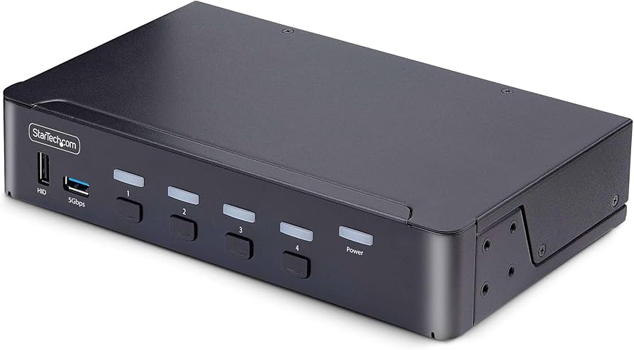 StarTech.com 4-Port DisplayPort KVM Switch, 8K 60Hz / 4K 144Hz
