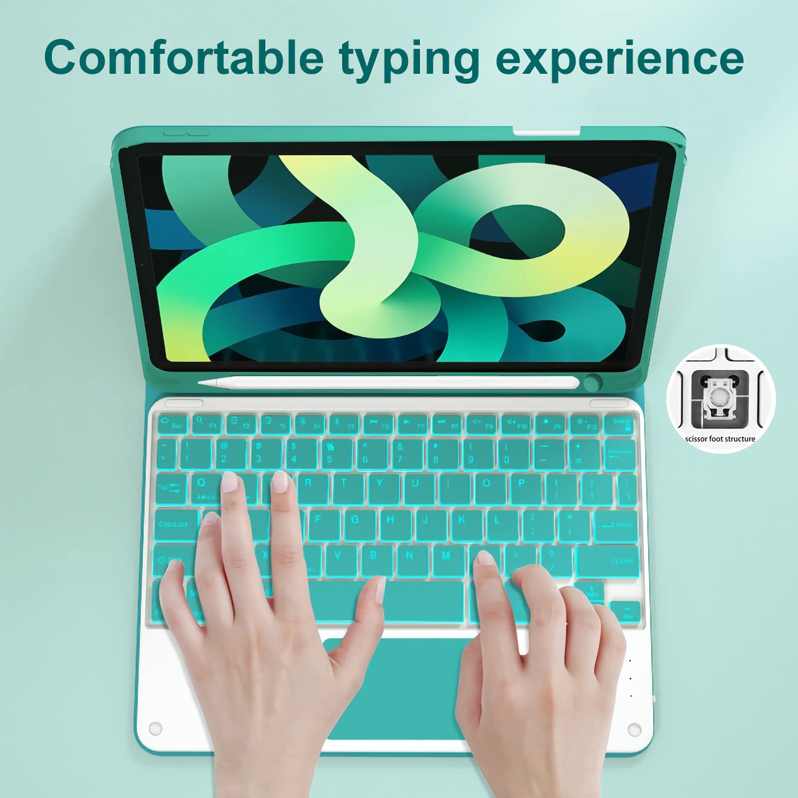 Amazon.co.jp: IPad第6/第5世代2018 2017用キーボードケース、Air 2