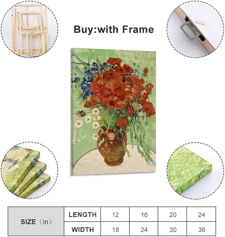 Amazon｜Vincent Van Goghフィンセント・ファン・ゴッホ「赤いヒナゲシ