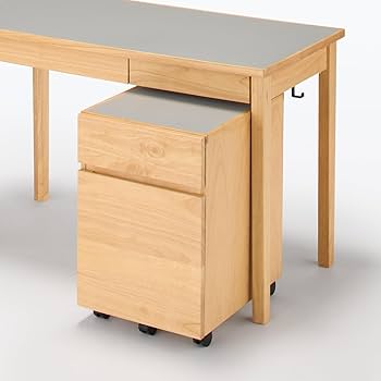 Amazon.co.jp: 無印良品 木製デスク グレー 幅110×奥行55×高さ70cm