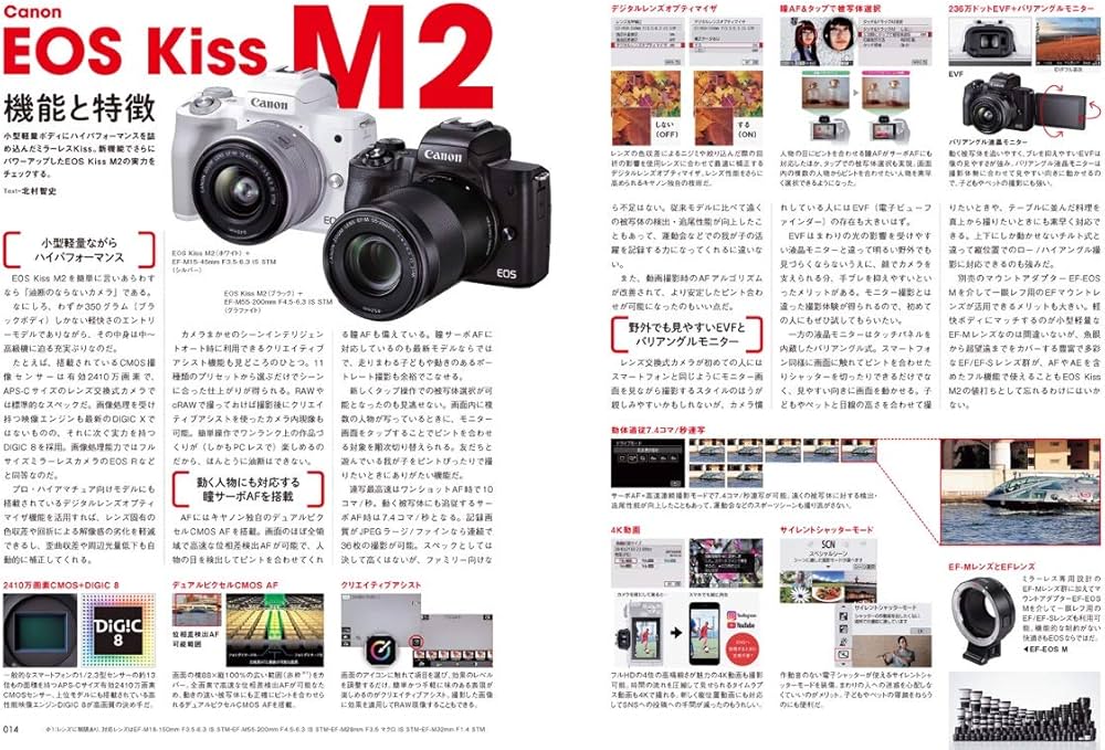 キヤノンEOS Kiss M2 マニュアル (日本カメラMOOK) |本 | 通販 | Amazon