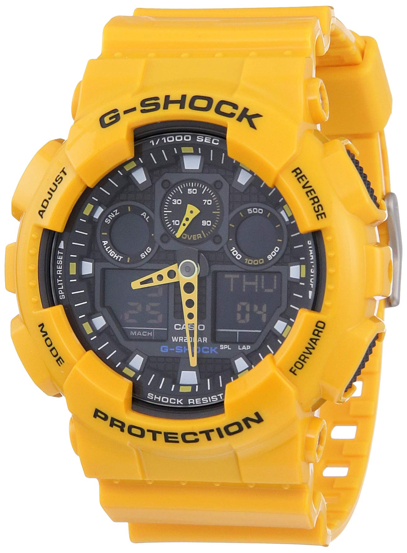Amazon.co.jp: G-SHOCK GA-100A-9A ジーショック 海外モデル アナログ