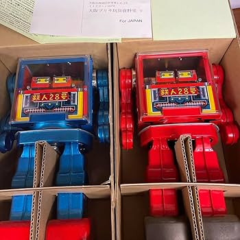 Amazon | 大阪ブリキ/メタルハウス鉄人28号コクピットロボットⅡ 赤青2